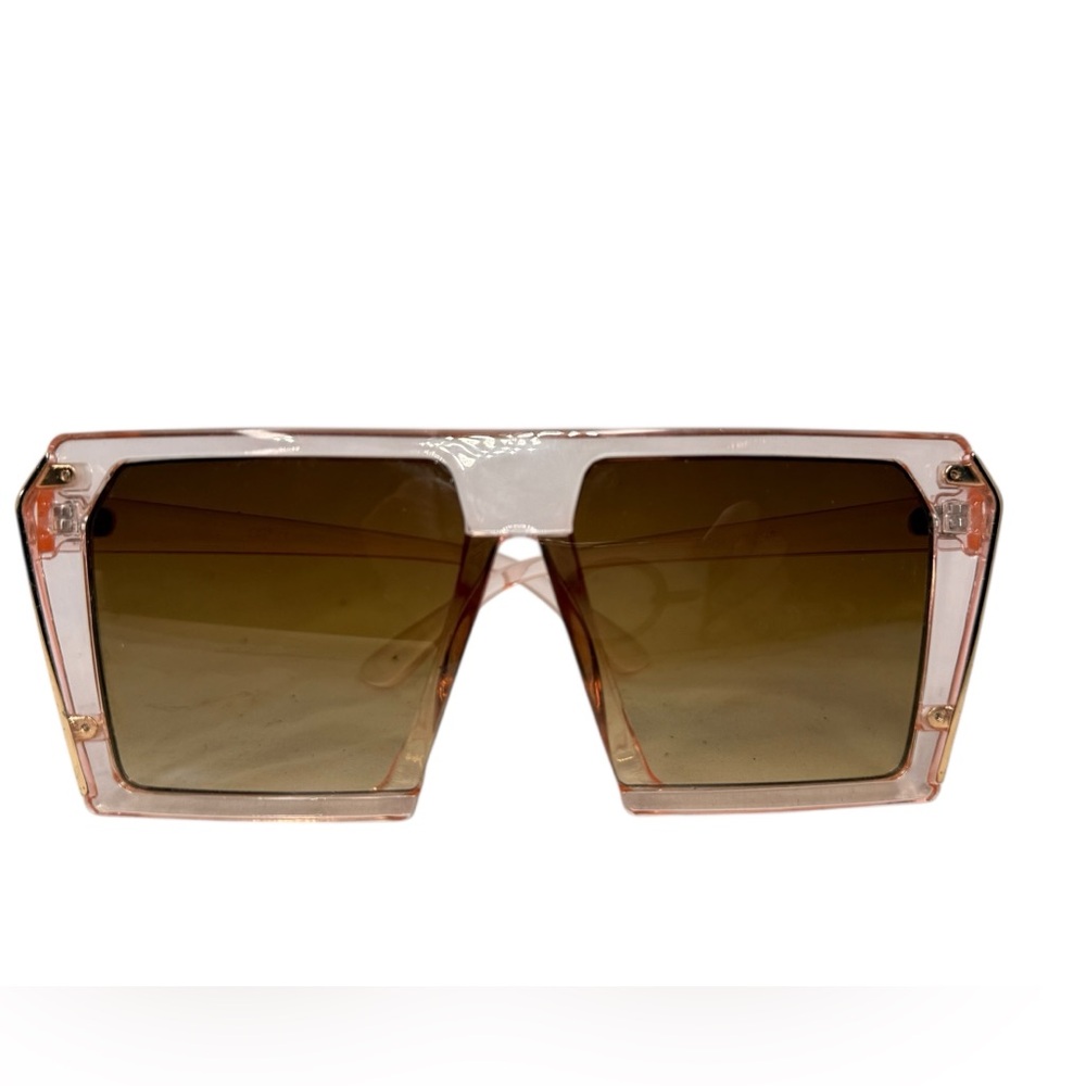 CoG Pink Oversized Square Butterfly UV400 Sunglasses